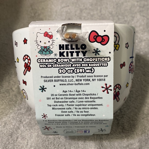 🎄Helloo Kitty Bowl with chop sticks🎄 - Picture 4 of 5